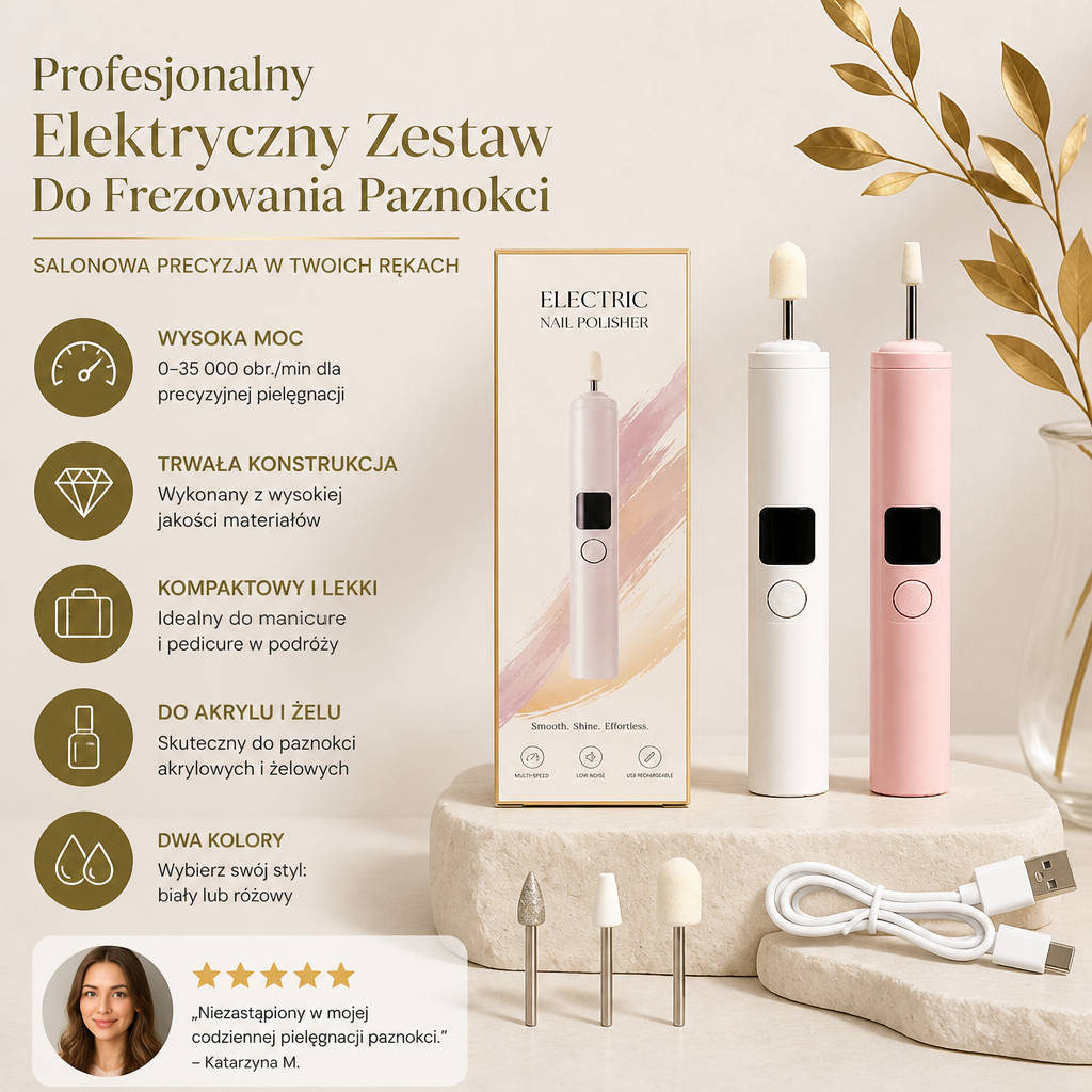 Profesjonalny Elektryczny Zestaw Do Frezowania Paznokci