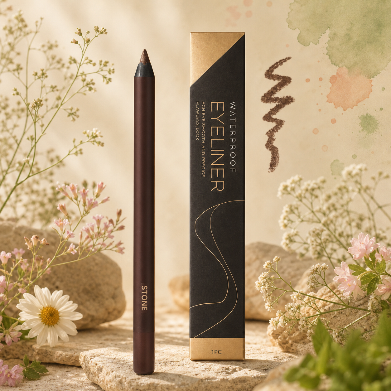 Wodoodporny Brokatowy Eyeliner Żelowy – Długotrwały Kolor Odporny Na Rozmazywanie